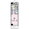 シティー柳町 1Kの間取り