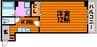 ルミナスライフ 1Kの間取り