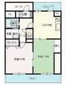 グランフォーレ野田 2LDKの間取り