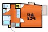 ブランシュ柳町 1Kの間取り