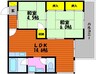 メゾンド岡文館 2LDKの間取り