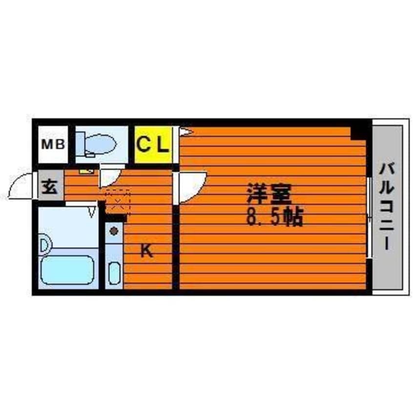 間取図 グランシャリオ津高壱番館