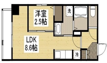 間取図 月光　千日前