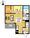 REGALEST 神田町Ⅳ 1LDKの間取り