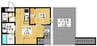GRANDTIC 南方 1LDKの間取り