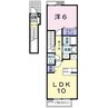 テラース平吉Ａ 1LDKの間取り
