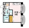 レジデンス石井 1Rの間取り