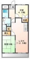 パープルメゾン 2LDKの間取り