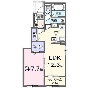 間取図 サンシャインヒルズⅢ　Ａ