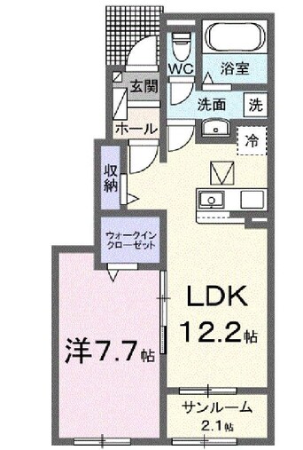 間取図 サンシャインヒルズⅢ　Ａ