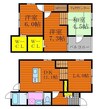カーサ・カルム 2LDKの間取り