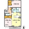 ホワイエ西川原 2LDKの間取り
