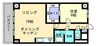 旭川スカイハイツ 1LDKの間取り