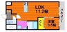 AXiS今 1LDKの間取り