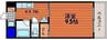TOUEN BLDG　トウエンビル 1Kの間取り