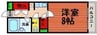 イマージュ・シャトー 1Kの間取り