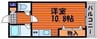 アザレア七日市 1Kの間取り