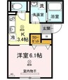 カーサ・リアライズ寿町 1Kの間取り