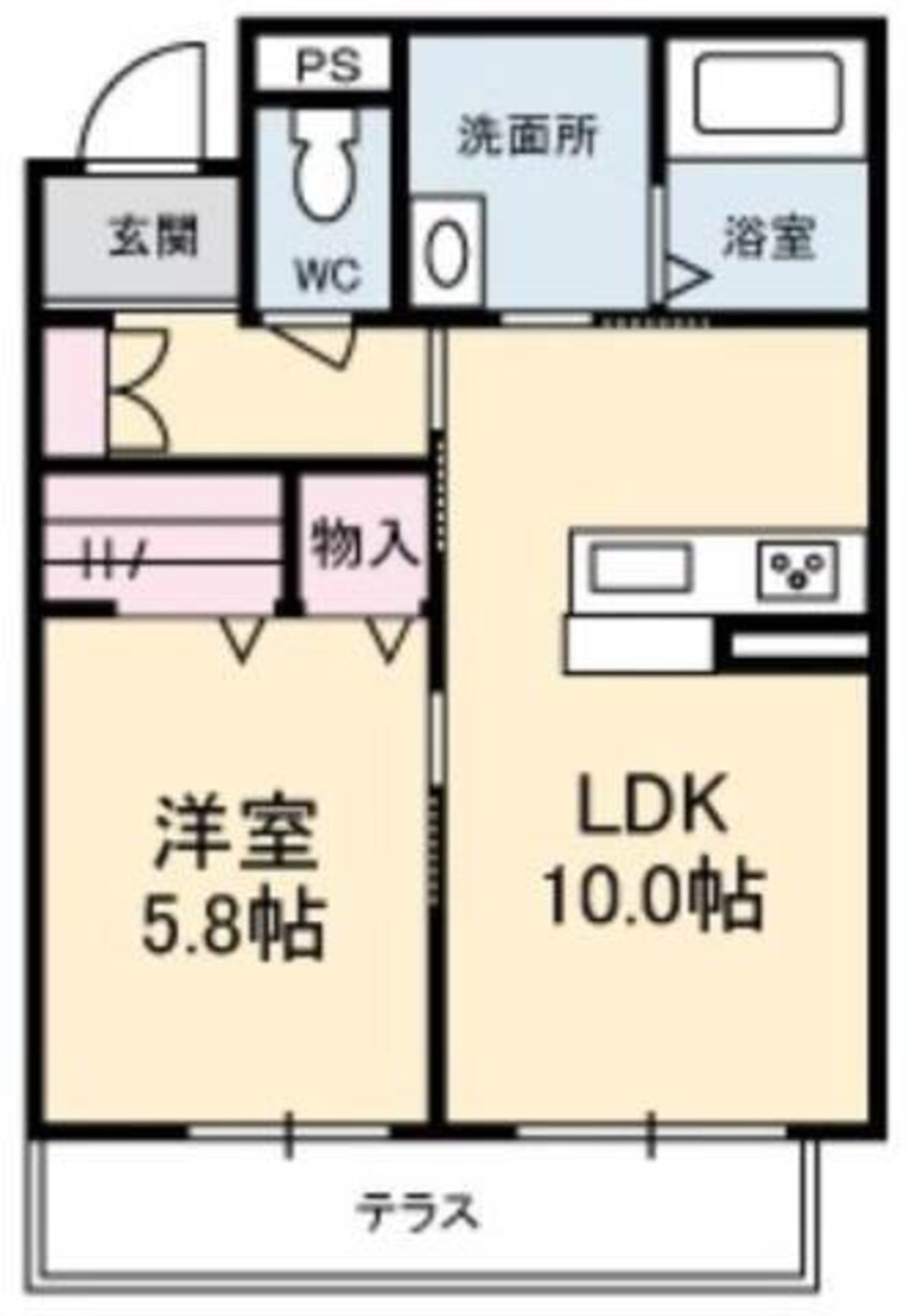 間取図 Sunshine Gardens　高柳
