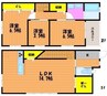 南輝メゾネット 3LDKの間取り