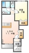 ドリーム　レジデンス 1LDKの間取り