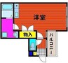 プティハイム本町 1Kの間取り