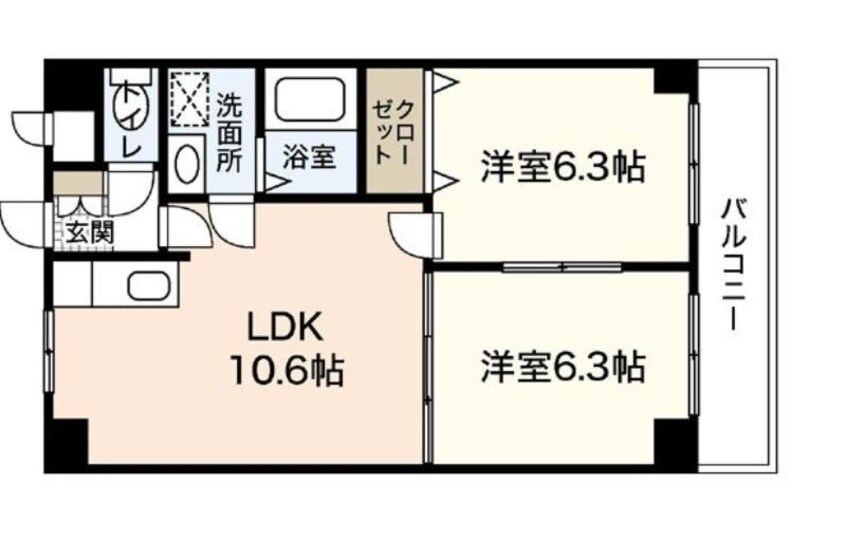 間取図 サニーヒルズ大福