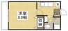 BEE-LINE N B 1Kの間取り