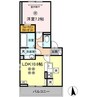 モン　サン　ブルー 1LDKの間取り