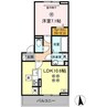 モン　サン　ブルー 1LDKの間取り