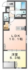 RKマンション 1LDKの間取り