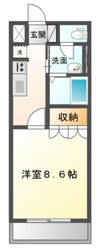 コンフォルト　エスターテ 1Kの間取り