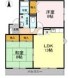コートヴィレッジ若沼　A棟 2LDKの間取り