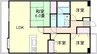 アビタシオン奉還町 4LDKの間取り