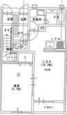 ロワジール 1LDKの間取り