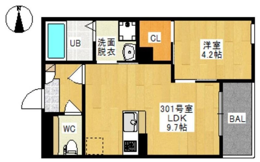 間取図 REGALEST SK 高柳