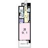 レジデンス西川 1Kの間取り