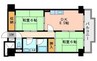 ハイデンスホンダ 2DKの間取り