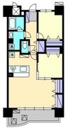 クレール西市 2LDKの間取り