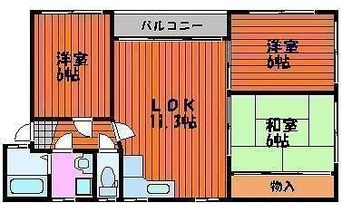 間取図 メゾンＯＧＯ　Ｂ棟