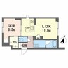 リガーレ中井 1LDKの間取り