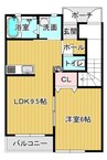 Ｋ－ｓｅｃｏｎｄ 1LDKの間取り