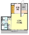 グランシャリオ 1LDKの間取り