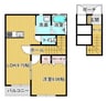 Ｋ－ｓｅｃｏｎｄ 1LDKの間取り