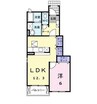 エアリーヴィラＢ 1LDKの間取り