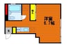 ハタヤマビル 1Rの間取り