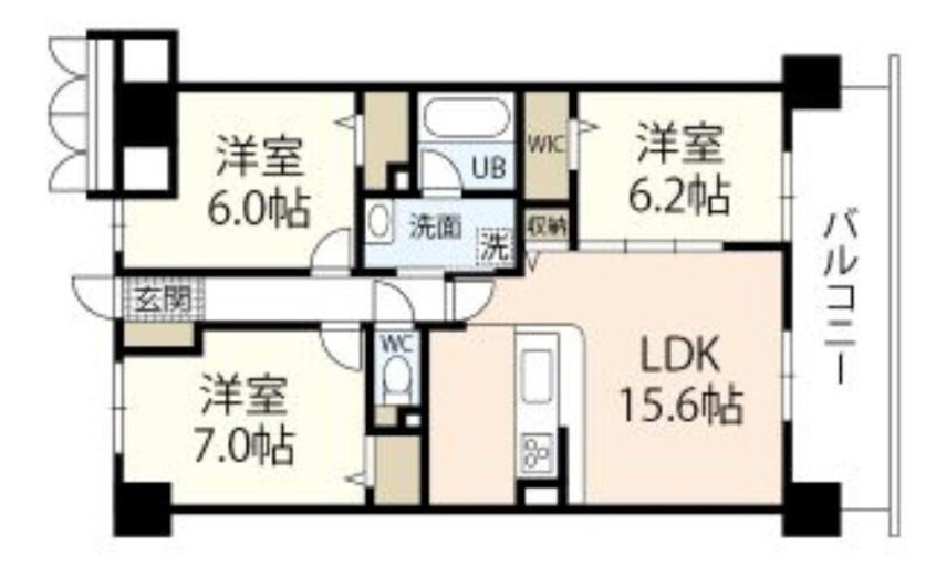 間取図 フィール野田公園
