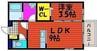 Muse 1LDKの間取り