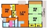 パークサイドフジ 3LDKの間取り