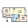ラ・パルテール旭川　　11番館 2LDKの間取り